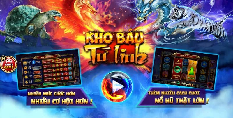 Sảnh trò chơi slot Kho Báu Tứ Linh